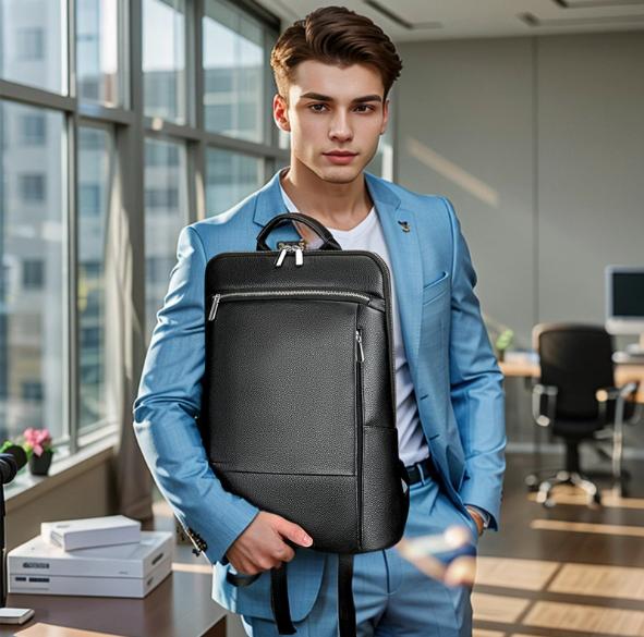 Balo Da Thật Đựng Laptop đi làm BL025