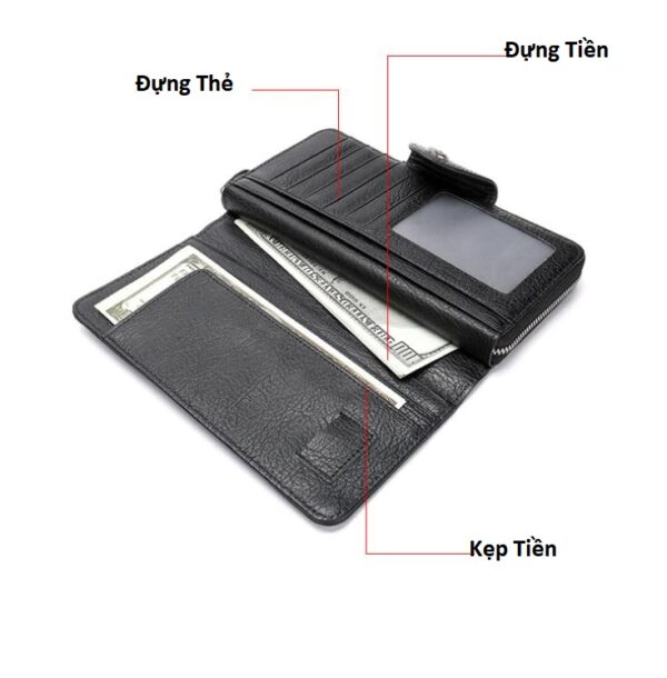 Ví Da Nam Cầm Tay Sang Trọng VD025