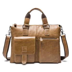 Túi Xách Công Sở Đựng Laptop Da Bò Nam Đẹp PL030