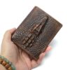 Bóp Da Nam Da Bò Vân Cá Sấu Giá Rẻ VD035