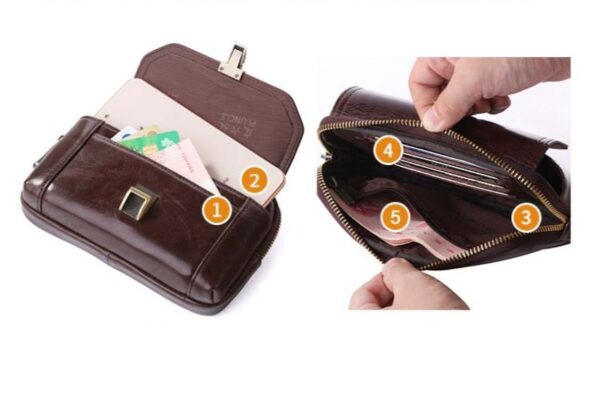 Bao Da Điện Thoại Đeo Hông Thắt Lưng Thương Hiệu Pi UnCle IP060