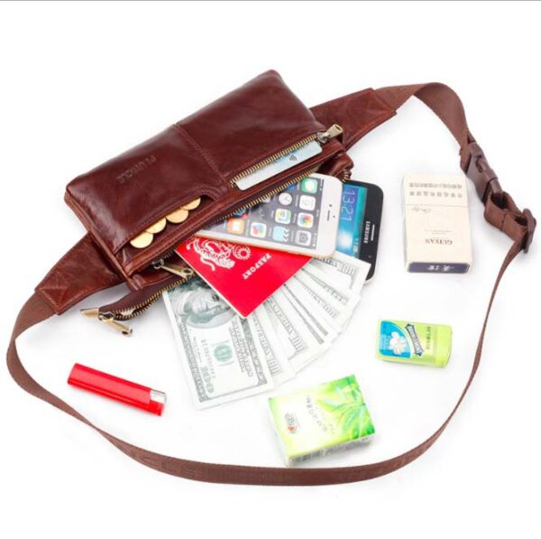 Túi Bao Tử Đeo Ngang Hông Da Bò Đẹp IP004