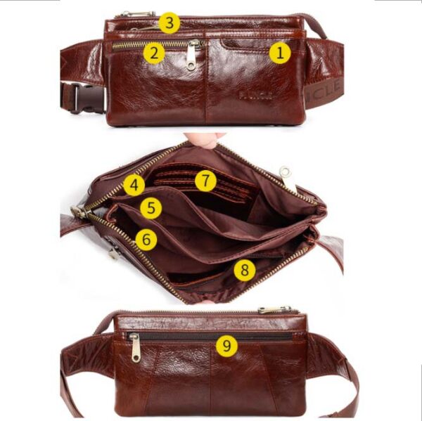 Túi Bao Tử Đeo Ngang Hông Da Bò Đẹp IP004