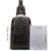 Túi Đeo Chéo Ngực Da Bò Dập Vân Cá Sấu IP006