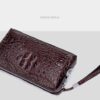 Túi Clutch Nam Cầm Tay Hàng Hiệu Da Bò Dập Vân Cá Sấu VD039
