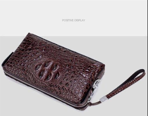 Túi Clutch Nam Cầm Tay Hàng Hiệu Da Bò Dập Vân Cá Sấu VD039