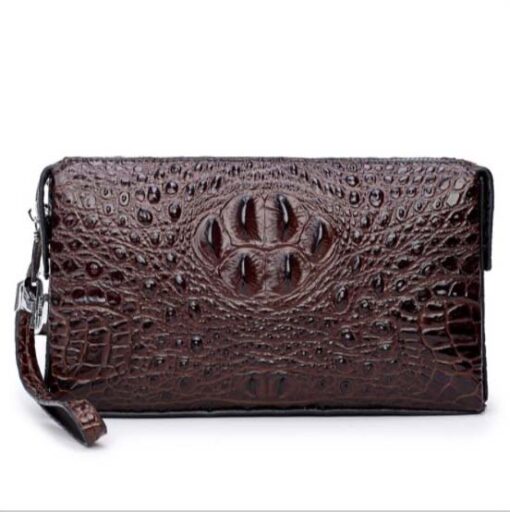 Túi Clutch Nam Cầm Tay Hàng Hiệu Da Bò Dập Vân Cá Sấu VD039
