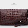 Túi Clutch Nam Cầm Tay Hàng Hiệu Da Bò Dập Vân Cá Sấu VD039