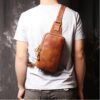 Túi Đeo Chéo Ngực Nam Da Bò Sáp IP064