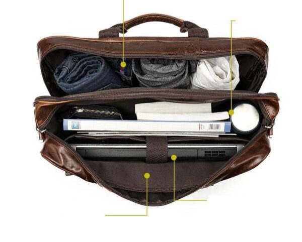 Túi xách nam da bò đựng laptop 17inch PL008