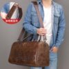 Túi Du ịch Đựng Quần Áo Da Bò Dập Vân Cá Sấu PL006