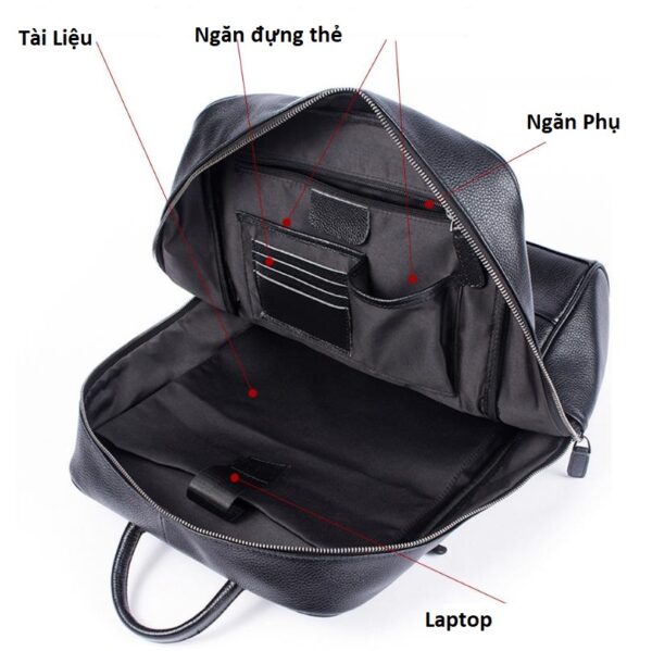 Balo Công Sở Đựng Laptop Da Thật Đẹp BL022