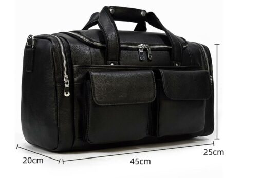 Mã SP: PL052 Chất liệu: Da thật cao cấp Kích thước: 45cm x 20cm x 25cm Màu Sắc: Đen