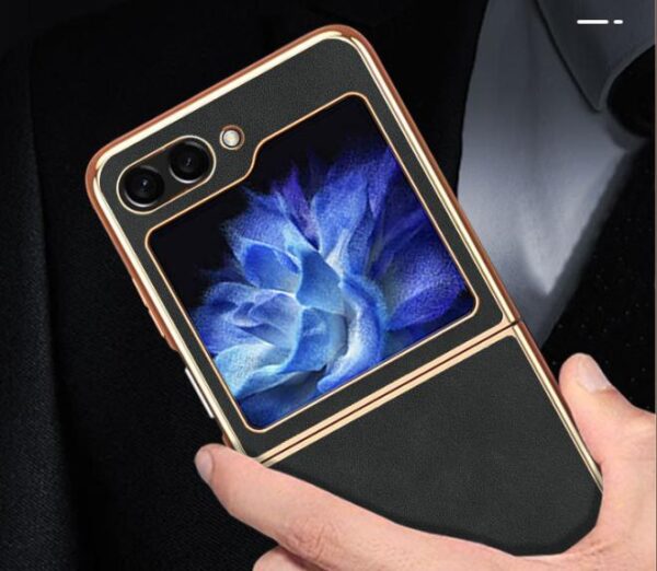 Ốp Lưng Da Thật Galaxy Z Flip 5 Đẹp SS090