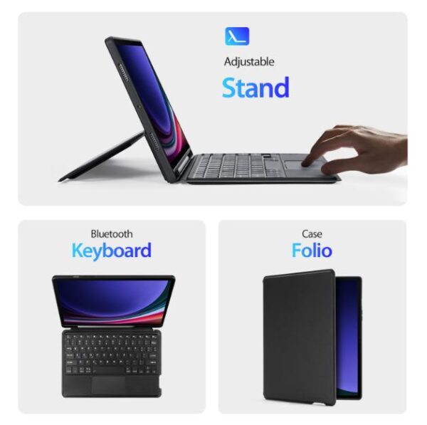 Bao Da Bàn Phím Tab S9/ S9 FE (X710/X716B/X510/X516B) 11 Inch SS093