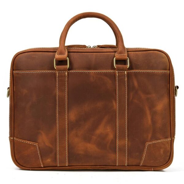 Túi Da Thật Nam Đựng Laptop 15.6 Inch Da Bò Sáp PL055